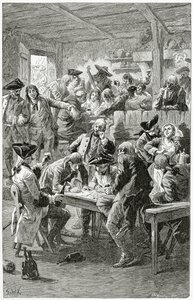 Cais, século 19, (bw, engraving) de Frederic Theodore Lix